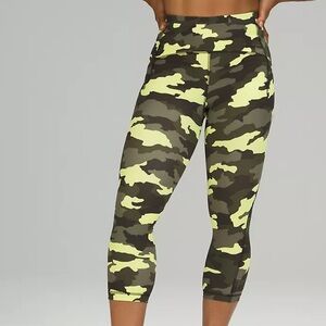 LULULEMON NWT AUTHENTIC SWIFT SPEED HIGH-RISE CROP 21” CAMO COLOR LEGGING